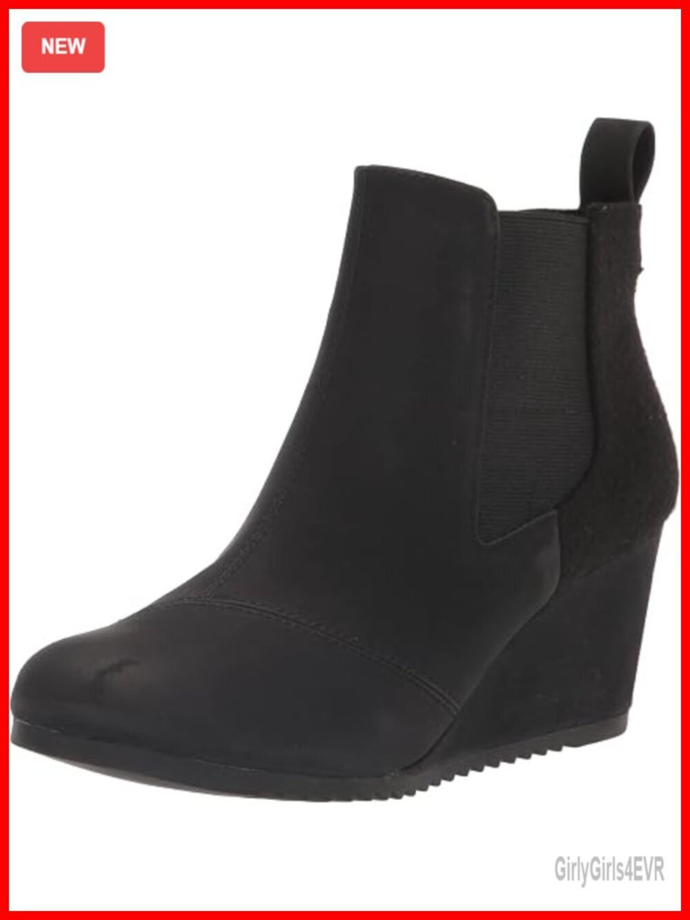 Womens Ankle Boots Suede Textile Faux Leather Wedge Heel Memory Foam